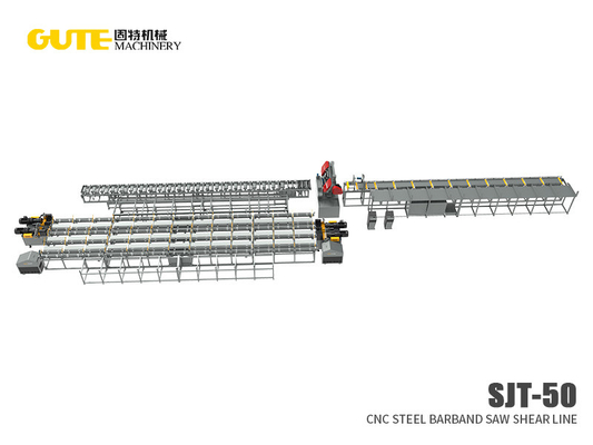 taglio segante GB4240 di CNC di 50m/Min Rebar Saw Shear Line
