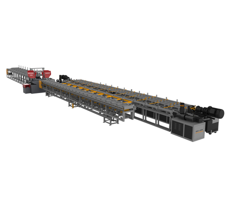 linea di taglio tagliente segante macchina ISO9001 del tondo per cemento armato d'acciaio di CNC di 12m