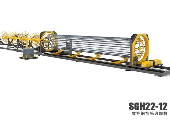 comando a catena automatico della saldatrice della gabbia del mucchio di CNC di 3-12m